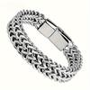 Men's Stainless Steel  Link Chain Miami Cuban Bracelets for Male Boys Gifts Jewelry, Length 21cm