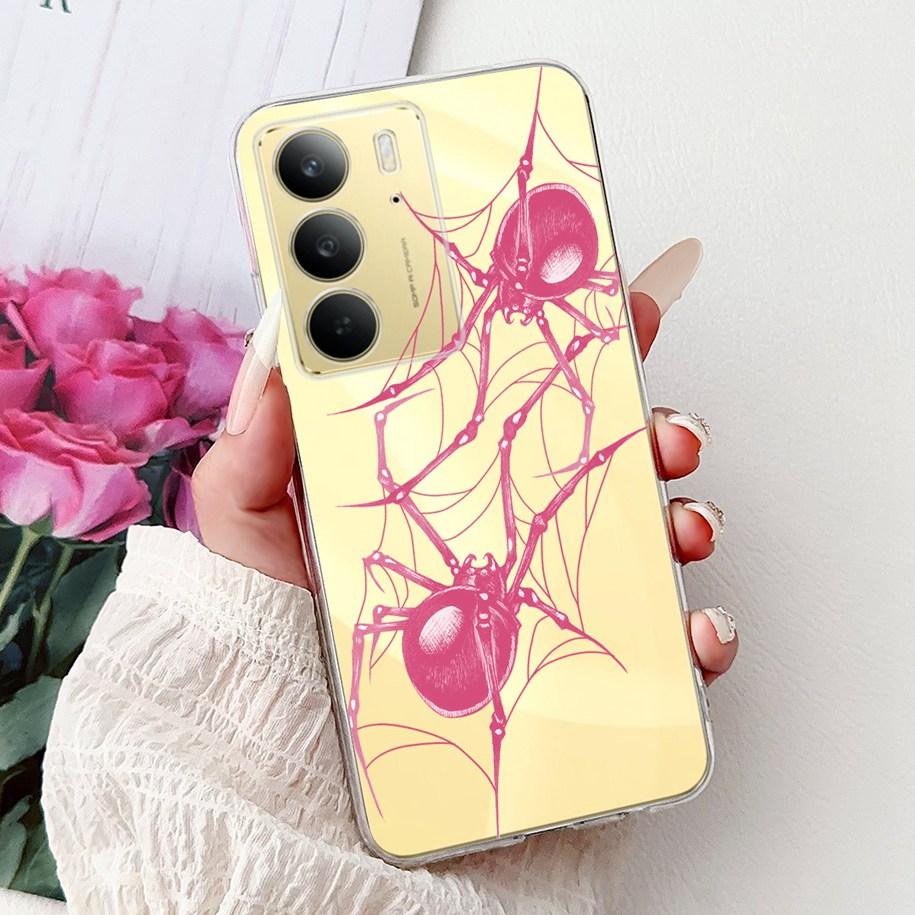 For OPPO Realme C75 4G Case 2025 New Fashion Butterfly Love Heart Flower Soft Transparent Silicone Cover For RealmeC75 C 75 Etui