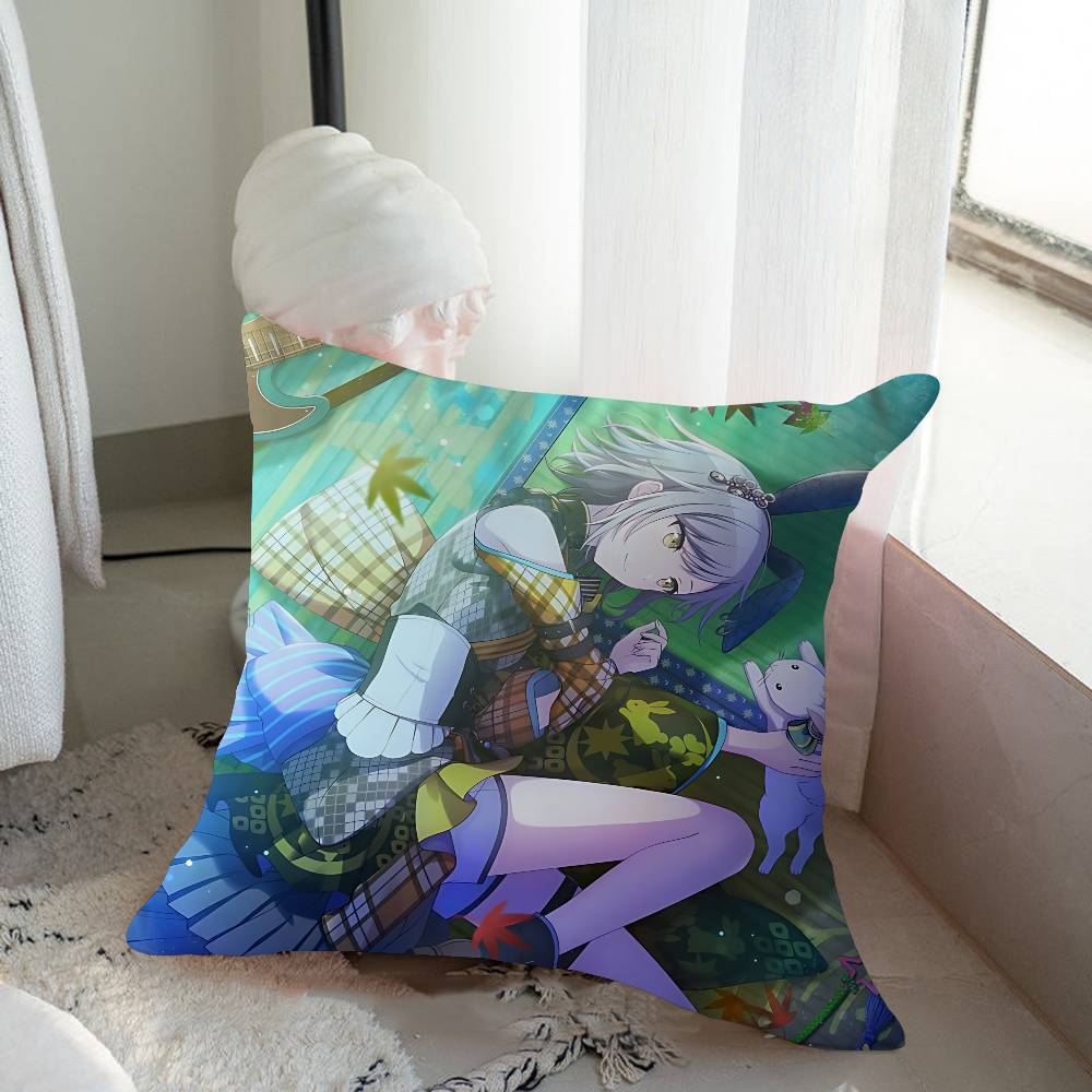 Anime H-Hinomori S-Shiho Pillow Cover Design Cushion Cover Decor Holiday Decorati