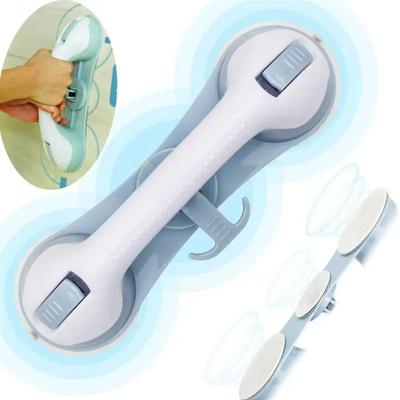 40kg-110kg Bathroom Suction Cup Shower Handle Safety Anti Slip Handrail Support Bar For Elderly Bath Shower Accessories Grab Bar