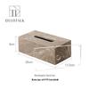 DecoTalk Wabi-Sabi Marble Bathroom Set: Matte Washbasin, Aroma Diffuser, Tissue Box