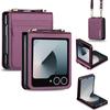 Crossbody Kartenfach Portemonnaie Leder Handyhülle für Samsung Galaxy Z Flip 8 7 6 5 4 3 5G Flip7 FE Flip8 Armband Lanyard Hülle