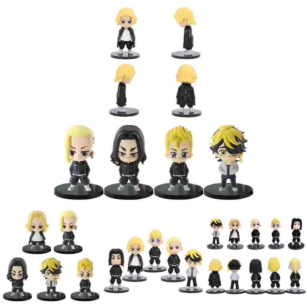 5 Stück Tokyo Revengers Actionfigur Modell Spielzeug mit Manjiro Mikey Draken Takemichi in Hoher Qualität PVC