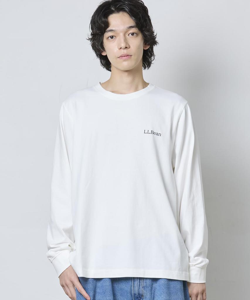 [L.L.Bean] Men's Japan Fit Carefree Unshrinkable Tee, Long Sleeve, Size M, Black 1000285976