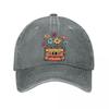 Vintage Floral Cassette Tape Retro Soul Washed Baseball Cap Outdoor For Womens Unisex FeUnisex