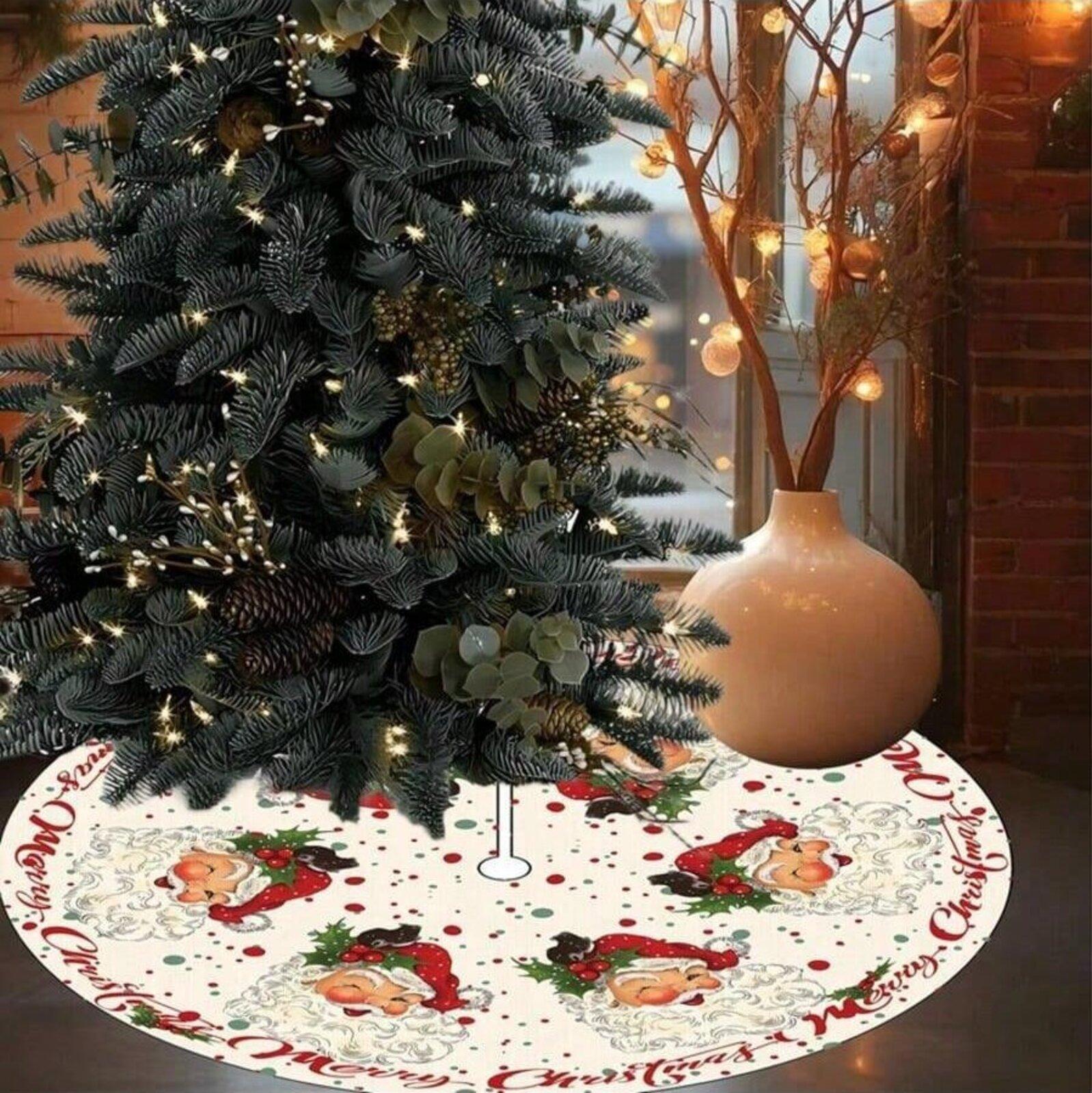 

Ковер для внутреннего и наружного украшения пола, рождественская атмосфера, юбка для елки One Size