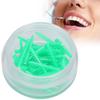 40pcs   box Dental Adaptive Silicone Interdental Wedges Dentist Dental Supply AccessoryGreen