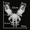 Black And White I Polyester Thorn Hollow Embroidered Collar-Shaped Sewing Lace Diy Decorative Cheongsam Dress Clothing Accessories Accessories