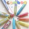1pcs Comboo Highlighter Pen 3 Colors In 1 Soft Tip Fluorescent Marker Pen Mild Colors Protect Your Eyes For Drawing
