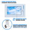 White PVC Window 80X50 Left, New 800X500Mm Double Glazed Tilt-and-Turn Ru