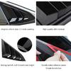 For Honda 10Th Gen Civic 2016- Rear Side Window Louver Decorate Cover Rear Air Vent Window Louvers Blinds Covers Auto Accessories (For 10Th Gen Civic