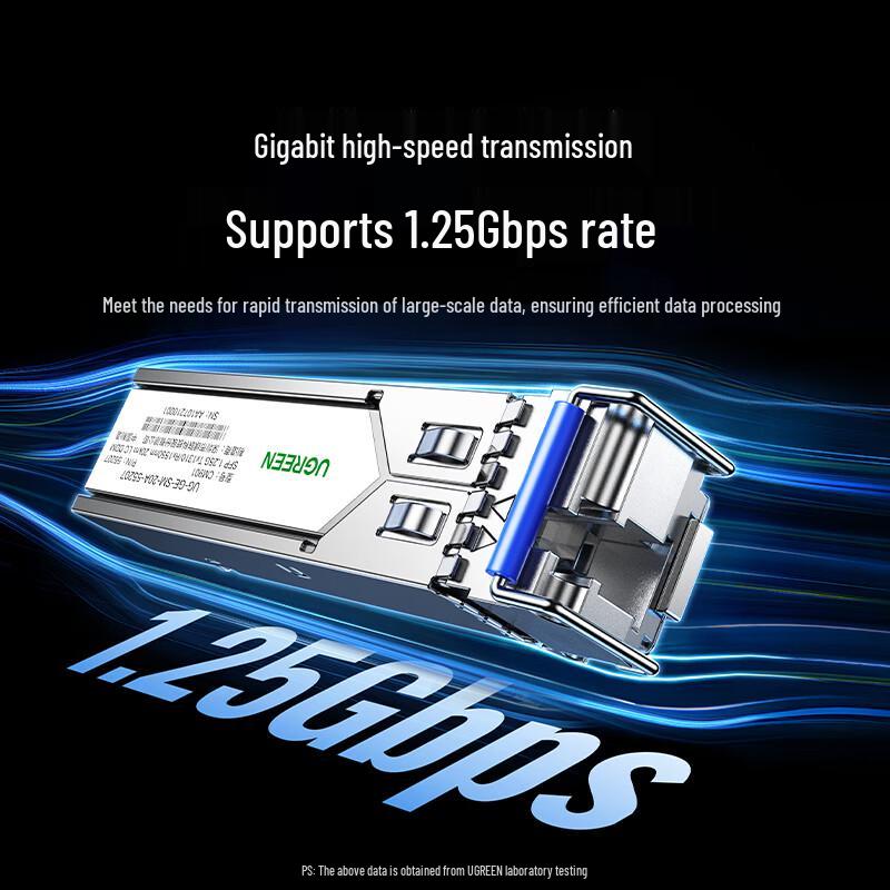 UGREEN SFP Gigabit Fiber Optic Transceiver Module (Pair)