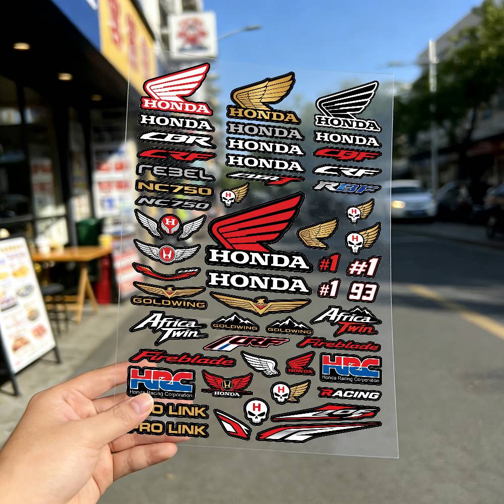 For Honda Reflective motorcycle L0 stickers, 3M safety warning at night in the dark scooter helmets
