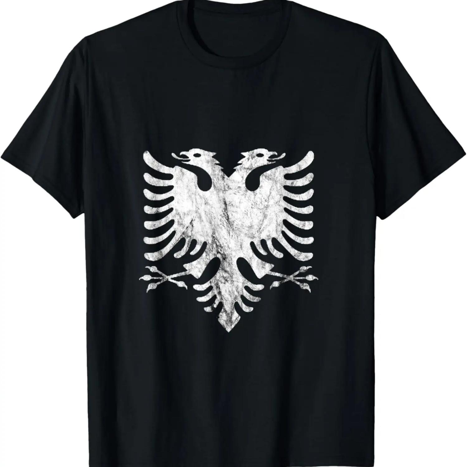 

Albania Shqiperia Albanian Eagle Shqipe Kosovo Patriots T-Shirt S чёрный