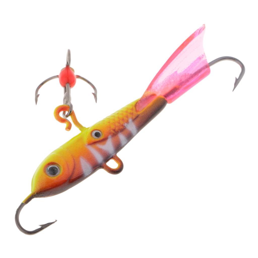 Isfiskedrag Realistiskt Sjunkande Jigg Fiskedrag Mjukt Fiskeredskap för Vinterabborre Gös Sjöflod