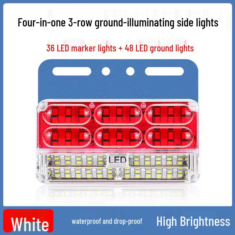 Super Bright LED Waterproof 24V Truck Side Marker and Clearance Warning Lights