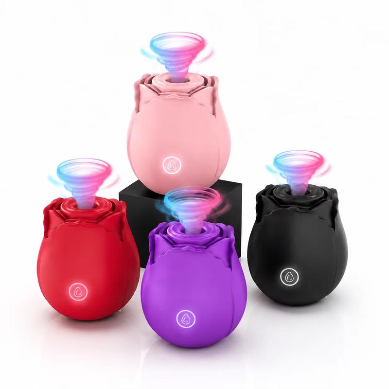 Rose Powerful Sucking Vibrator Stimulate G Spot Sex Products for Women Nipple Clitoral Automatic for Female Masturbator for 18+