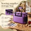 Sewing Machine Carrying Case Padded Storage Bag with Multiple Pockets Accessory Organizer Travel Tote