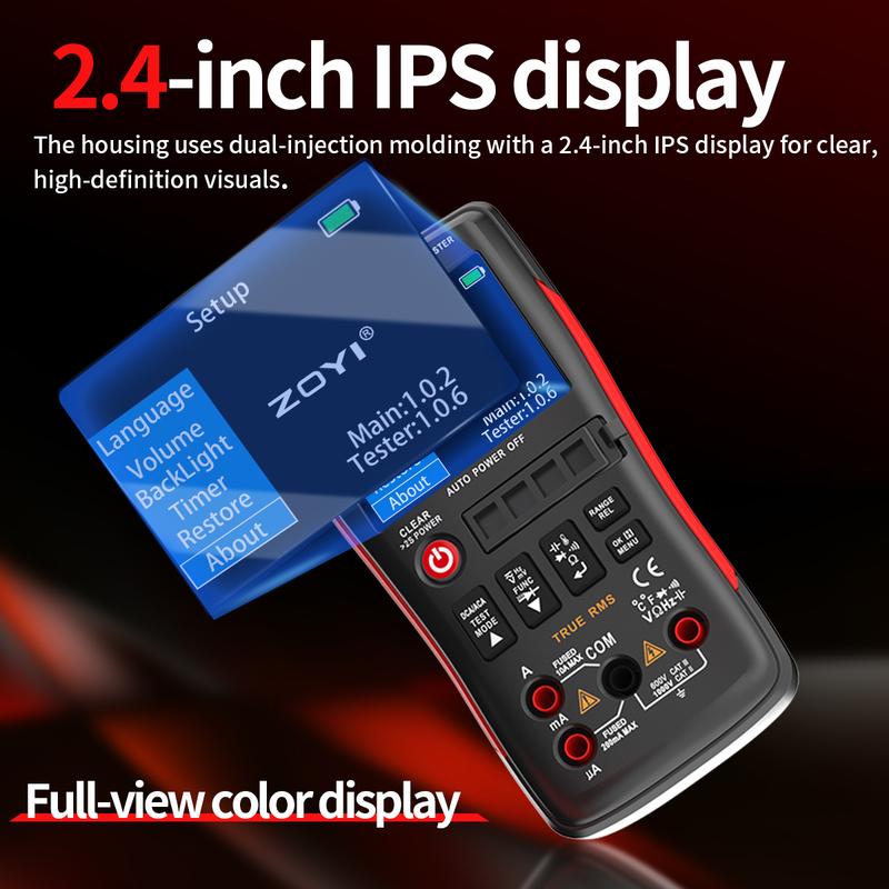 ZOYI XR1 2-in-1 Intelligent Transistor Tester Digital Multimeter Electronic Repair Tool for Tech Enthusiasts