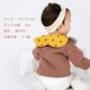 Baby Cute and for for Boys and Girls Jio.Jio Bibs, 360° Waterproof, 5-Piece Set, 100% Cotton, Soft, Petal-Shaped, Feeding, (A)