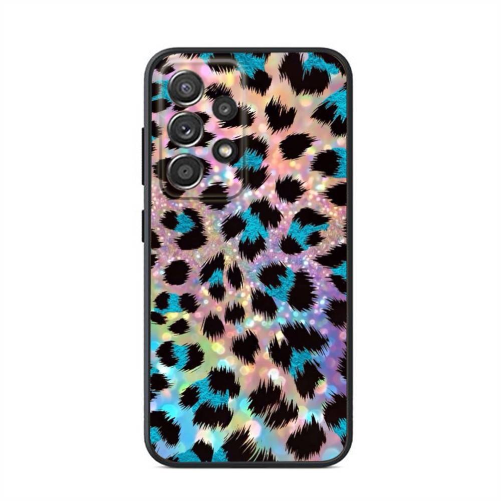 Fashionable leopard print Phone Case For Samsung S24,21,22,23,30,Ultra,20,Plus,Note,10,9,Black soft silicone case samsungS22ULTRA5G