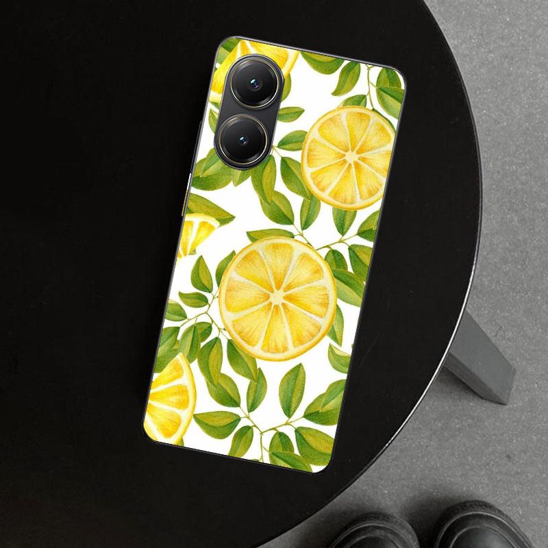 Summer Fruits Lemon Phone Case Cover for Xiaomi Poco X6 X5 X7 Pro F7 Ultra Redmi 15C 15 13C 13 12C 12 10C 10 10A 9C 9A 9T 9 Coqu