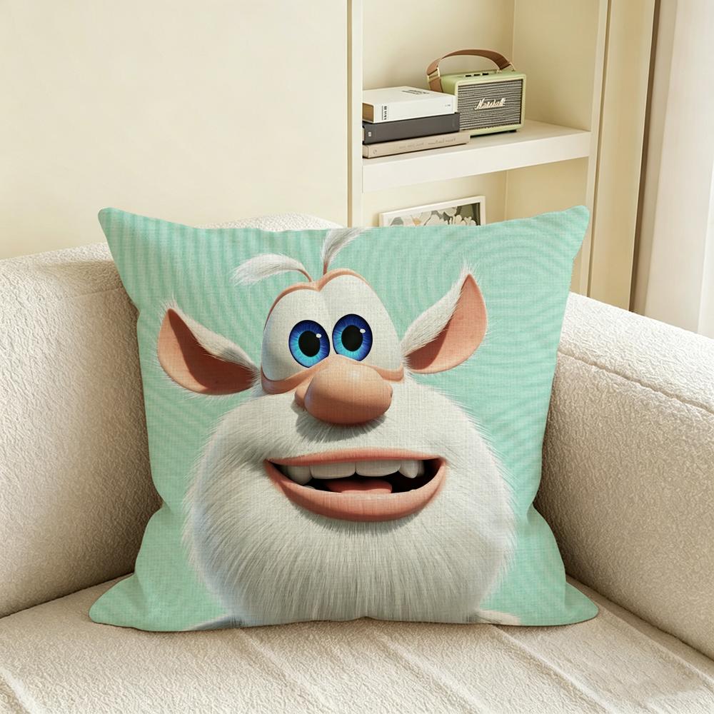 B-Booba Cushion Cover Natural Linen Pillowcase Set, All-In-One Decor For Sofa, Bedroom & Chair
