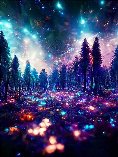 Diamond Painting New Collection Fantasy Waterfall Full Square/round Embroidery Mosaic Colorful Tree Landscape Home Decor