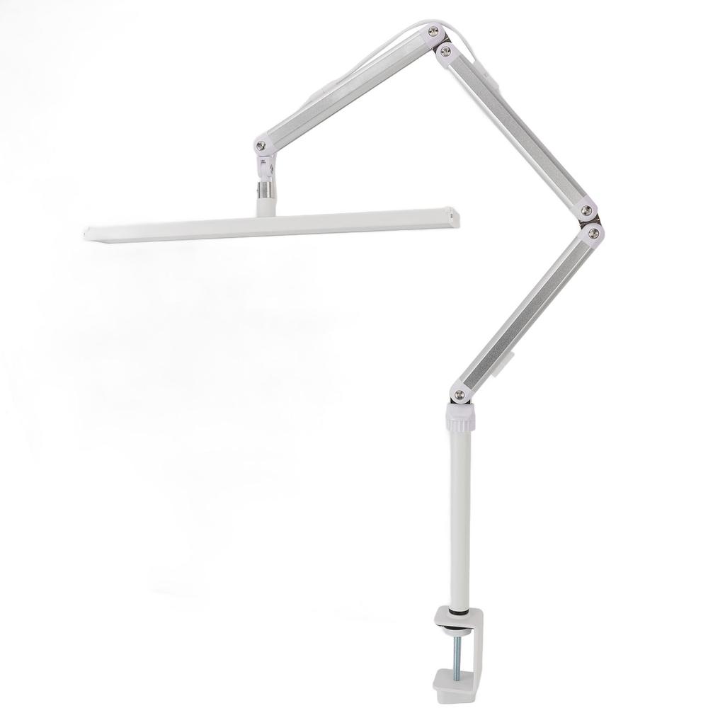 LED Desk Lamp with Clamp 360 Degree Rotation Head 3 Color Temperature Dimmable Foldable Swing Arm 14