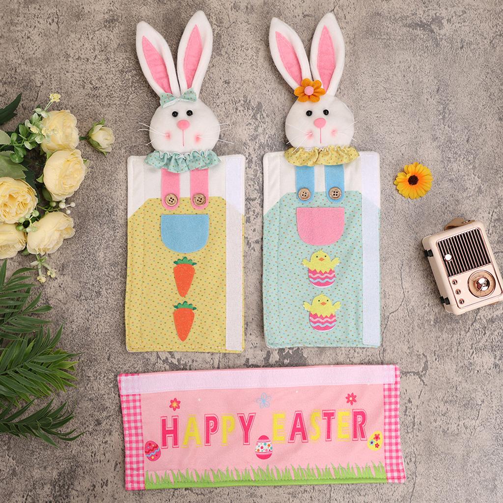 Easter Bunny Refrigerator Door Handle Cover 3PC