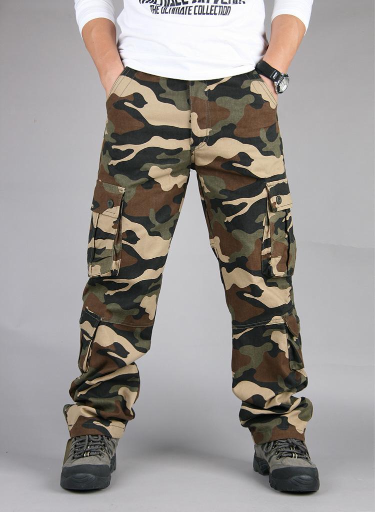 Multi-pocket four-season multi-functional outdoor casual pants men's overalls trousers large-size men's pants tactical pants tide