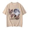 High Quality Fashion Short Sleeve Tshirts Funny Beluga Cat Meme Graphic T Shirts Unisex Women Casual Oversized Tshirts Streetwear