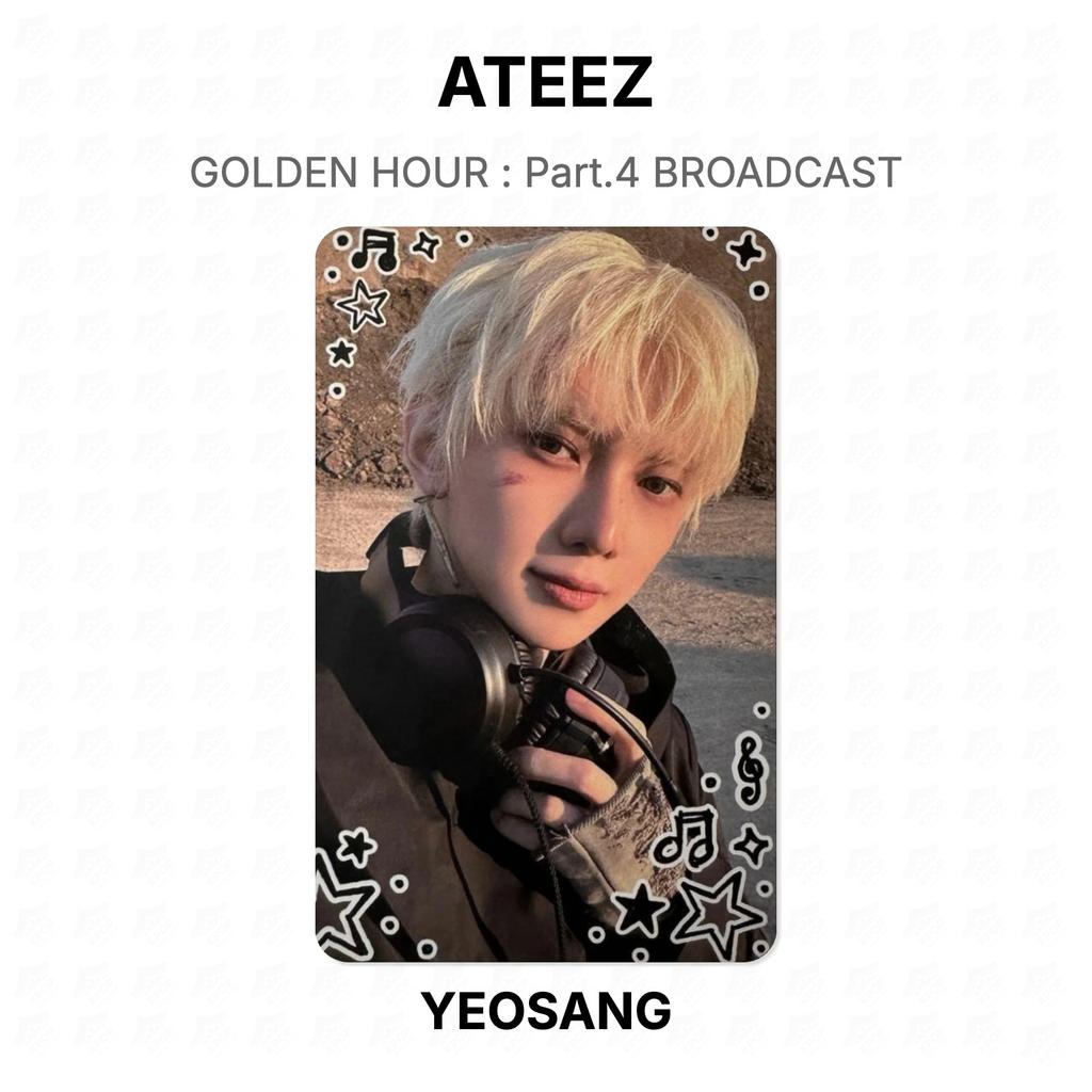 ATEEZ GOLDEN HOUR : Part.4 BROADCAST Official Photocard