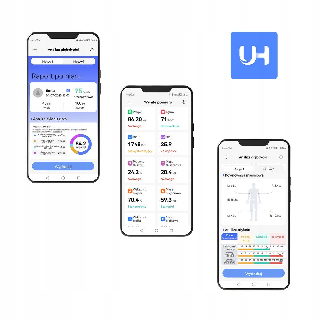 Analytical Bathroom Scale 57 Parameters Apple Health, Google Fit, WIFI