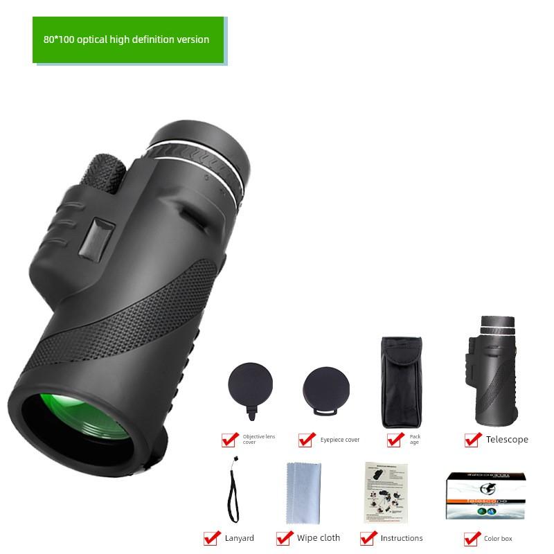 Explorer 80100 Telescope 1250 Monocular Telescope 4060 Astronomical Telescope Magnifying Glass Bird-Watching Scope