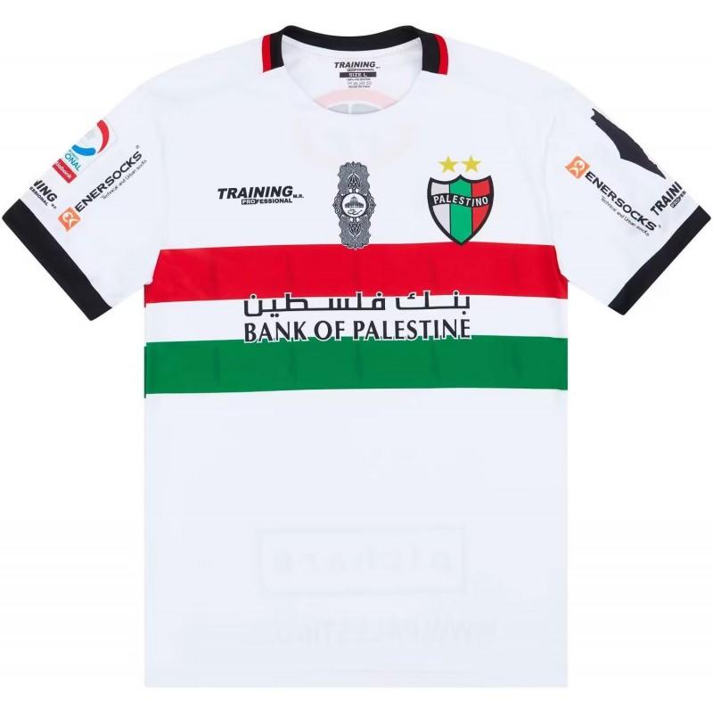 Palestino 2024-2025 Home Away Soccer Jersey Mens Short Sleeve Football Kit Cotton Blend Performance Sportswear