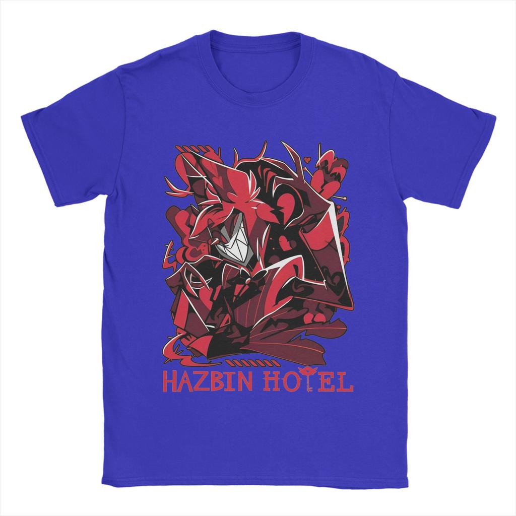 Herren T-Shirt Hazbins Hotels Alastor Mode 100% Baumwolle T-Shirt Kurzarm T-Shirt Rundhals Oberteile Grafik