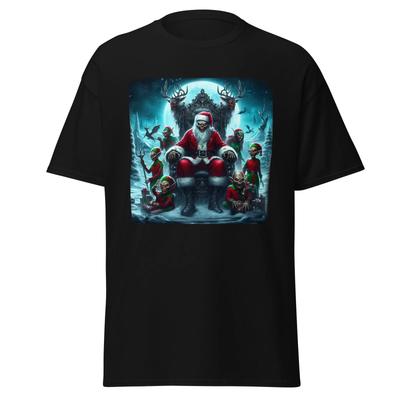 Men's and Women's T-shirts Sinister Santa Collection – Embrace the Dark Side of Christmas