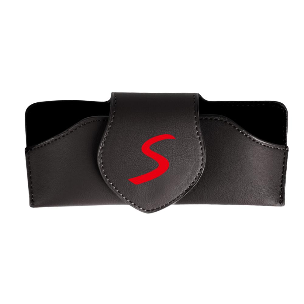 Leather Car Glasses Frame Sun Visor Sunglasses Storage Holder For Mini Cooper JCW Works F54 F55 F56 F57 F60 R50 R52 R53 R55 R56