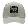 Bold Daddy Beer Humor Typography Des Sandwich Baseball Cap Sun Cap Outdoor Workouts Hat