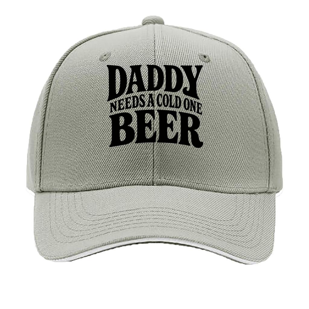 Bold Daddy Beer Humor Typography Des Sandwich Baseball Cap Sun Cap Outdoor Workouts Hat