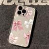 Pink Bow Design Transparent TPU Phone Case for Xiaomi 15T 14T Pro 12T 14 13T Pro 11 Lite 4G 5G Poco X7 F7 F6 X6 X5 F5 Pro Cover