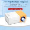 Yellow-White YG300 HD Mini LED Projector for Dormitory and Home