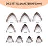 WUTA Leather Round Corner Cutter Leather Wallet Corner Punch Trimmer 1/4 Round Bag Arc-shaped Edge Cutting Knife Mold