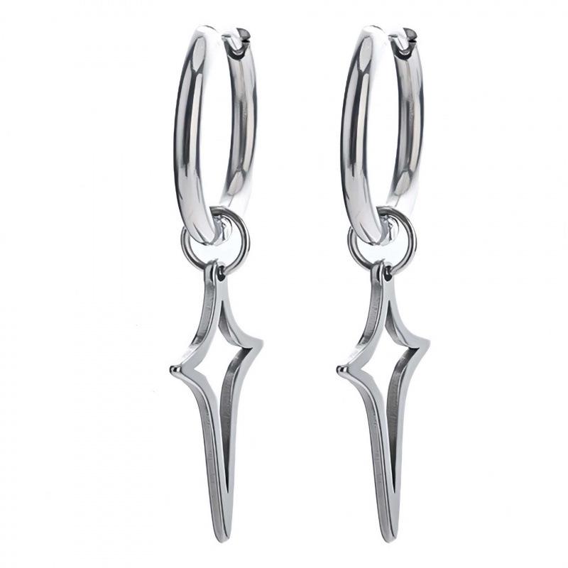 Mango Star Cross Polaris Dangle Earrings: Trendy Romantic Ear Cuff for Women
