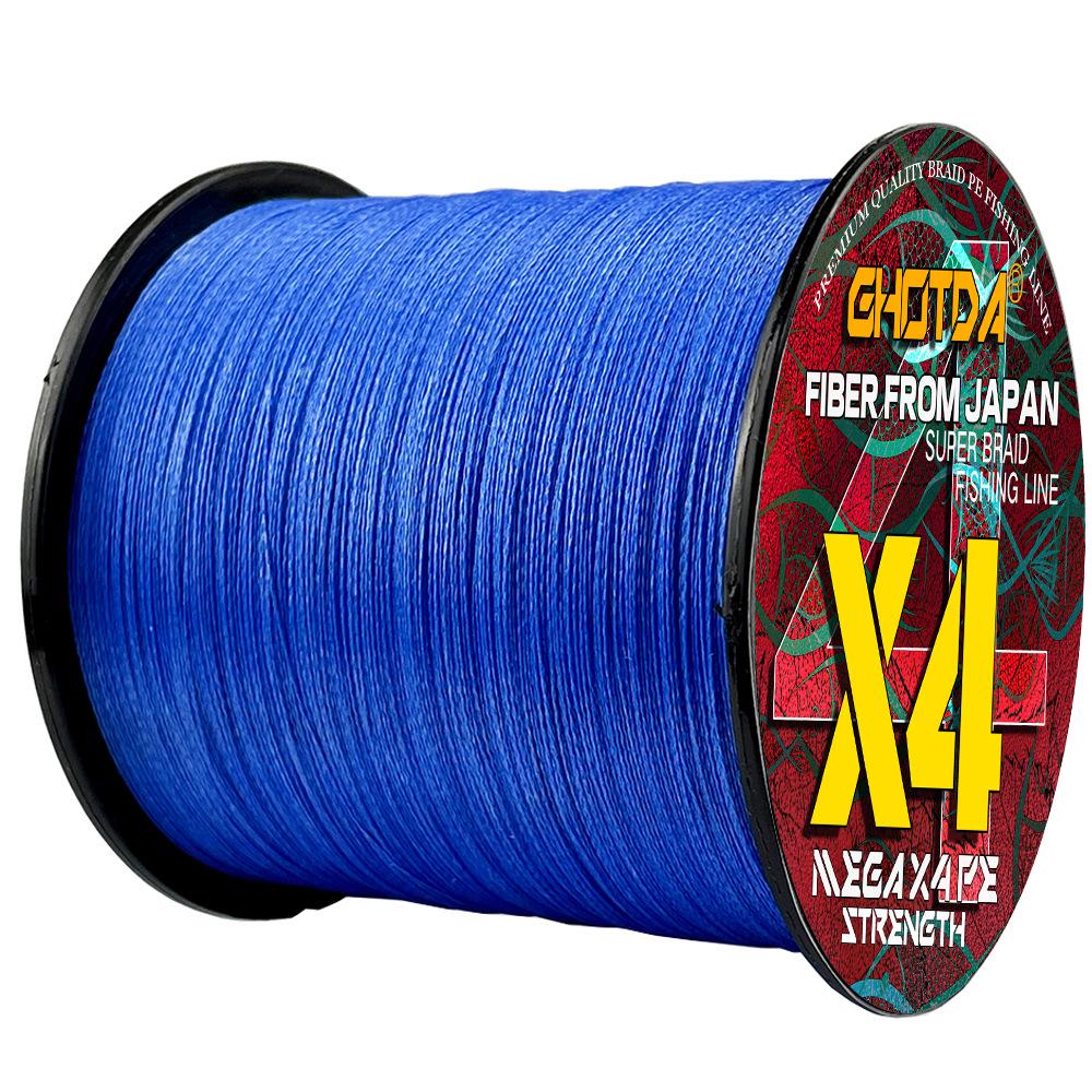 Filo da Pesca Intrecciato in PE a 4 Fili da 100m con Elevata Resistenza alla Trazione, Disponibile in 10 Colori - Leader per Linea Aquilone Da Li Ma
