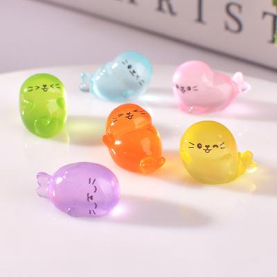 10-50pcs Mini Luminous Seal Home Decor Landscaping Resin Crafts Glowing Seals Garden Fish Tank Miniatures Ornaments Decoration