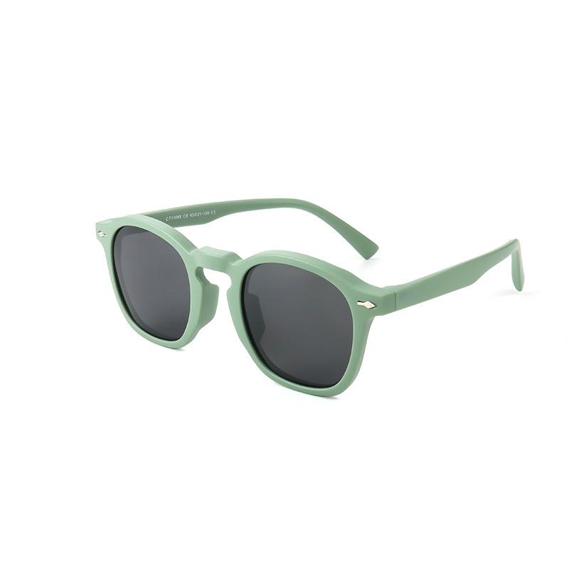 New Children's Polarized Sunglasses, Unisex, with Silicone Frames and Studs, for Outdoor Use, Offering UV Protection and Sunshade