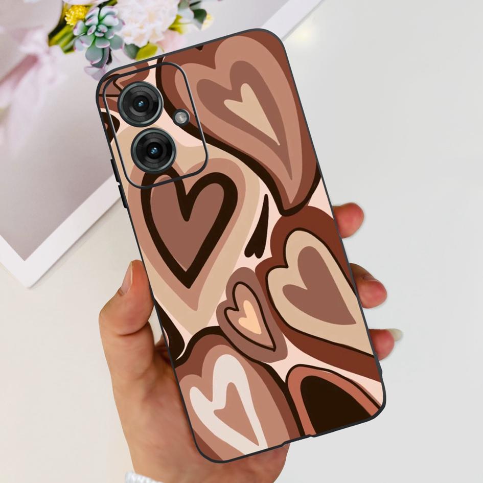 For Motorola Moto G55 5G Case Black TPU Soft Silicone Funda Shockproof Cover For Moto G55 2024 Phone Cover G 55 Protective Shell