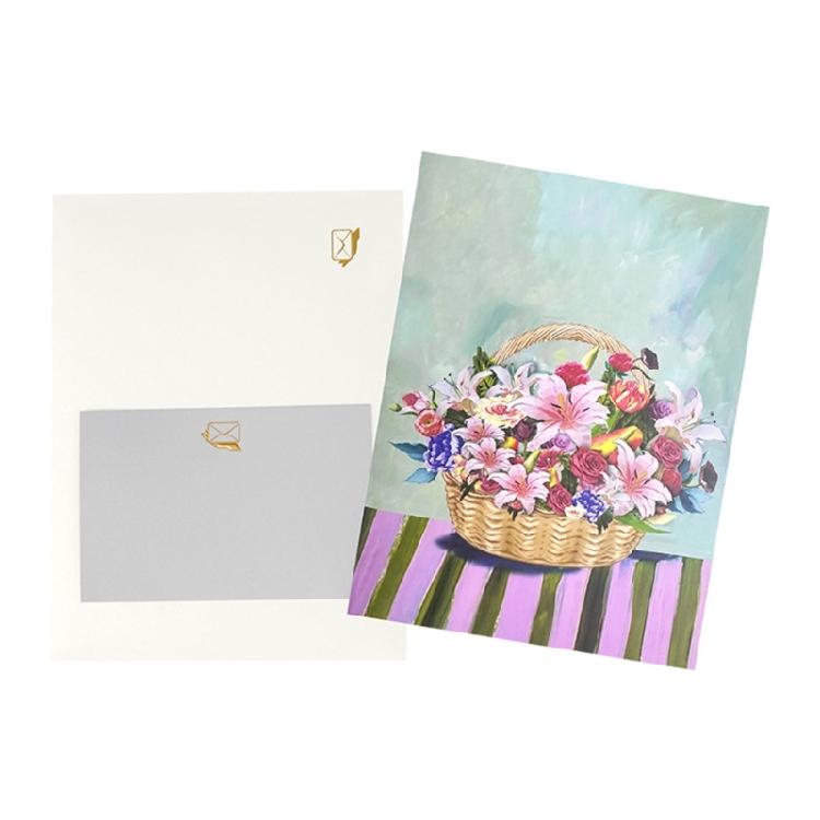 3D Greeting Card with Color Butterfly/Flower Busket Theme Optional for Birthdays, Anniversaries, and Holidays